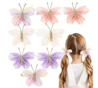 Fermaglio per capelli a forma di farfalla, da donna, divertente, carino, in rete, per feste, forte tenuta, elegante e resistente, per le vacanze