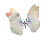 Fermaglio per capelli a forma di farfalla tremante con perle copricapo puntelli fotografici gioielli per capelli tinta unita ninfa fata perle copricapo vintage copricapo donna