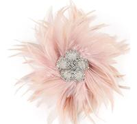 Fermaglio per capelli a forma di fiore con strass scintillanti, ornamento per festival, eventi derby, riunioni, cocktail, feste, spilla con strass
