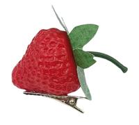 Fermaglio per capelli a forma di fragola, a forma di fragola, mazzi di frutta dolce, molletta a becco d'anatra a tema frutta