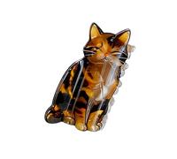 Fermaglio per capelli a forma di gattino fantasia, per donne, antiscivolo, accessorio dal design elegante, con artigli in tessuto alla moda