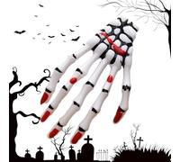 Fermaglio per capelli a forma di mano teschio, clip per capelli scheletro di Halloween,Decorazione ricordo festa di Halloween con mano scheletro | Eyeball Fashion Punk Rock Devil C