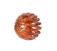 Fermaglio per capelli a forma di nido per chignon, alla moda, in plastica, per chignon, coda di cavallo, acconciatura bassa, arancione