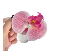 Fermaglio per capelli a forma di orchidea rosa, fermaglio per capelli a forma di orchidea rosa, elegante adatto per capelli ondulati, ricci, lisci, dolci e accessori per capelli