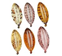 Fermaglio per Capelli a Forma di Pesce, 6 Pezzi, Resina | Tensione Elevata, Fissa i Capelli in Breve Tempo, Rimane Stabile Tutto il Giorno, per Festa e Lavoro Colore Casuale