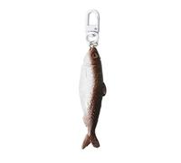 Fermaglio per capelli a forma di pesce realistico per acconciature divertenti e alla moda pesce essiccato portachiavi zaino