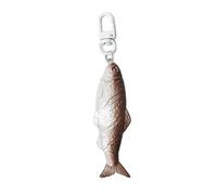 Fermaglio per capelli a forma di pesce realistico per acconciature divertenti e alla moda pesce essiccato portachiavi zaino
