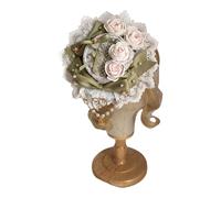 Fermaglio per capelli a forma di piccolo cappello, elastico estetico, leggero, per matrimoni e occasioni speciali