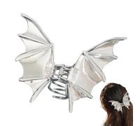Fermaglio per capelli a forma di pipistrello di Halloween, in metallo, gotico, a forma di ala, perfetto per la stagione spettrale, design elegante e funzionale per una presa sicura, realizzato con