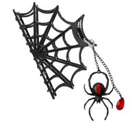 Fermaglio per capelli a forma di ragno con artiglio di Kreepsville, accessorio gotico per capelli di Halloween, nero,