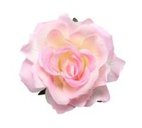 Fermaglio per capelli a forma di rosa, stile hawaiano, da viaggio, per spose e damigelle d'onore, accessori per capelli per feste di nozze (rosa chiaro)