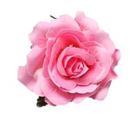 Fermaglio per capelli a forma di rosa, stile hawaiano, da viaggio, per spose e damigelle d'onore, accessori per capelli per feste di nozze (rosa scuro)