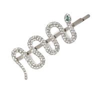 Fermaglio per capelli a forma di serpente, accessori per capelli alla moda con strass per un look elegante