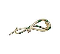 Fermaglio per capelli a forma di serpente per ragazze con fata e frangia femminile, clip laterale per fibbia a forma