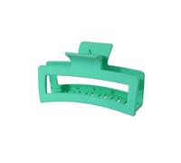 Fermaglio per capelli a forma di squalo, alla moda, oversize, quadrato, satinato, 13 cm, accessorio per capelli, adatto per donne e ragazze, capelli spessi (verde)