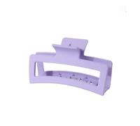 Fermaglio per capelli a forma di squalo, alla moda, oversize, quadrato, satinato, 13 cm, accessorio per capelli, adatto per donne e ragazze, capelli spessi (viola)