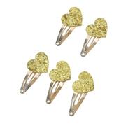 Fermaglio per capelli a forma di stella con paillettes scintillanti, per bambine e bambine, 5 pezzi, colore: oro e argento