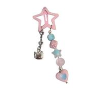 Fermaglio per capelli a forma di stella con perline pendente Harajuku clip per capelli per adolescenti bambini