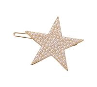 Fermaglio per capelli a forma di stella in lega di strass/perla copricapo quotidiano per donne festa di compleanno a tema Capodanno clip per capelli in lega antiscivolo per la vita quotidiana piccole