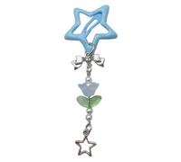 Fermaglio per capelli a forma di stella in metallo per ragazze calde con ciondolo a forma di fiore Fermaglio per capelli per fotografia di carnevale Clip per capelli per donna Coda di cavallo Festival