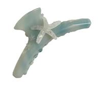 Fermaglio per capelli a forma di stella marina, graziosa clip per capelli a forma di stella marina, clip per capelli a forma di animale, clip per capelli in acetato per ragazze, piccola molletta per