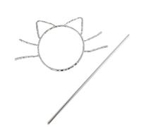 Fermaglio per capelli a forma di testa di gatto, diapositive a forcina per chignon, fermaglio per capelli in metallo, regalo per ragazze e donne