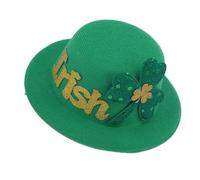 Fermaglio per capelli a forma di trifoglio, a forma di cappello, accessori per capelli, fermagli per capelli portafortuna a forma di trifoglio, fermagli per capelli verdi per festival irlandesi