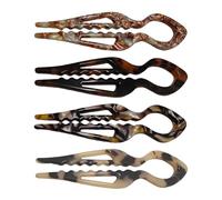 Fermaglio per capelli a forma di U: 4 pezzi eleganti fermagli per capelli retrò antiscivolo per garantire acconciature raccolte, semplici ed eleganti per donne e ragazze