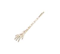 Fermaglio per capelli a forma di una sola parola, piccola molletta per capelli ondulata a mano in oro argento moda copricapo accessori per capelli ragazza