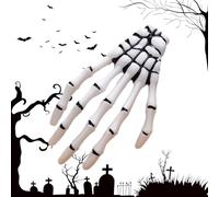 Fermaglio per capelli a mano con teschio, Fermagli per capelli scheletro di Halloween - per gotici - per di Halloween con bulbo oculare, artiglio del diavolo alla moda punk rock per ba