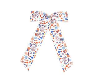 Fermaglio per capelli a tema, accessorio per capelli patriottico quotidiano, per concorsi di cheerleader e spettacoli culturali, festival, decorazione patriottica per capelli