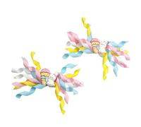 Fermaglio per capelli a tema pasquale con nastro colorato per bambini e adolescenti accessorio per festival Cotume forcina per capelli a tema vacanza