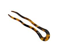 Fermaglio per capelli a torsione francese vintage acetato di celluloide grande ondulato a forma di U a forma di tartaruga per conchiglia donne Updo Chignon forcine per capelli per ragazze piccole