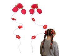 Fermaglio Per Capelli A Un Paio Di Barrette Floreali Per Styling