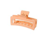 Fermaglio per capelli alla moda a forma di squalo, 13 cm, oversize, quadrato, smerigliato, accessorio per capelli, adatto per donne e ragazze, capelli spessi (arancione chiaro)