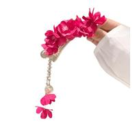 Fermaglio per capelli alla moda con camelie artificiali, design con fiore di camelia, presa sicura, clip per capelli a becco d'anatra per acconciature da sposa