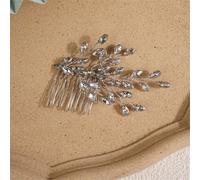 Fermaglio per capelli alla moda con strass, accessorio per capelli da sposa, per damigella d'onore, feste, occasioni formali