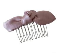 Fermaglio per capelli alla moda da donna, con nodo grande, morbido fermaglio per capelli contro i capelli che svolano, materiale traspirante in poliestere e cotone per un comfort quotidiano (rosa)