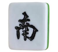 Fermaglio per capelli alla moda in resina a forma di mahjong, buona fortuna, per amanti del gioco e trendsetter