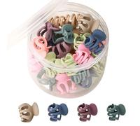 Fermaglio per capelli, artiglio, 30 clip colorate, antiscivolo, per capelli da donna, clip per capelli ricci, mollette per capelli corti, lunghi e ricci