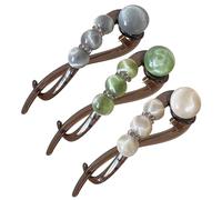 Fermaglio per capelli attorcigliato, decorazione con perle, elegante fermaglio per capelli per coda di cavallo e updos, adatto per nonna, mamma, figlia, fidanzata, tutti i giorni o occasioni speciali