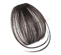 Fermaglio per capelli Bangs, Frangia Capelli for Donna Clip In Frangia Smussata Capelli Umani Non Remy Frangia Ad Aria Frangia Invisibile Senza Cuciture Frangia Piatta Diritta Indiana Parrucchino,Fra