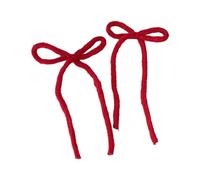 Fermaglio per capelli Bow 2000s Balletcore Fiocco di Natale Clip Piatto Balletcore Hairpin Bow Elegante Clip di Capelli Per Mazzi