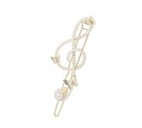 Fermaglio per capelli brillante, a forma di nota musicale, forcina laterale per capelli per donne e ragazze