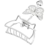 Fermaglio per capelli Butterfly - Argento / Tipo4