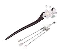 Fermaglio per capelli cinese in legno con nappa, kimono Hanfu, copricapo
