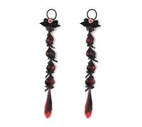 Fermaglio per capelli cinese per capodanno parrucca per bambini treccia di Capodanno treccia dolce torsione capelli rosso fascia J0A7 Cool Tie Br Bubble Boxing