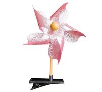 Fermaglio per capelli colorato a forma di mulino a vento per bambine che scattano foto, per feste di Natale, mulino a vento, clip per capelli per bambini