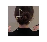 Fermaglio per capelli con catena a forcina, due forcine per capelli in stile cinese, bacchette per capelli Hosta, clip per capelli spessi