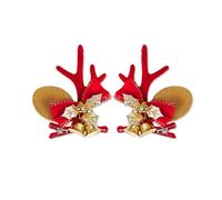 Fermaglio per capelli con corna di Natale in stile cartone animato, 2 pezzi, per donne, bambini, frangia per scattare foto, shopping, viaggi, antiscivolo